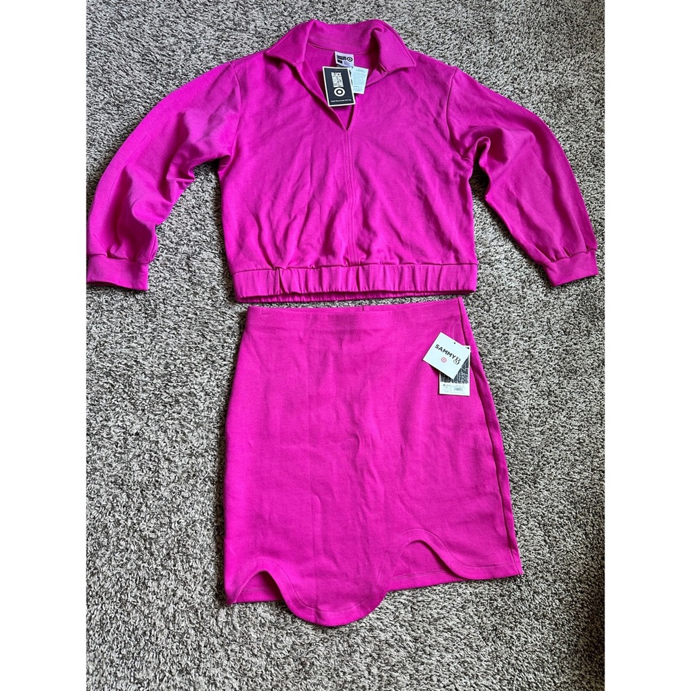 Pink Two Piece Outfit Medium